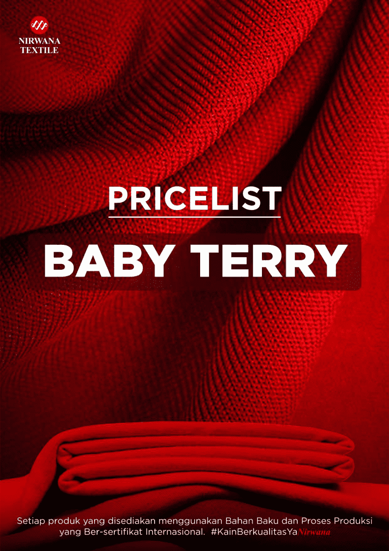 Pricelist BABY TERRY